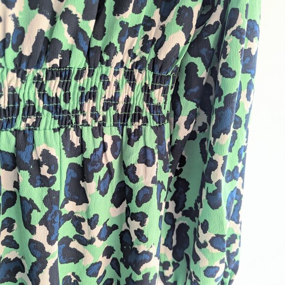 Pieces leopard print long sleeve midi dress - Picture 10 of 11